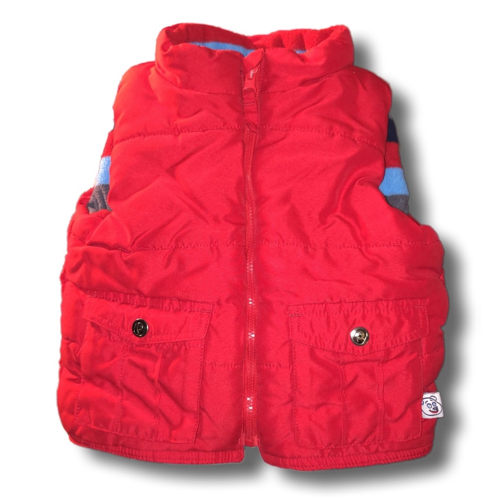 Reversible kids puffer vest size 4/5